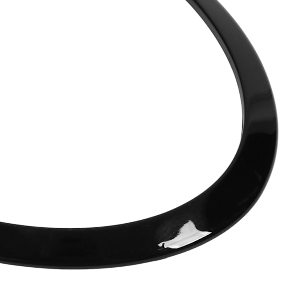 Vänster Höger Strålkastare Trim Ring Strålkastare Båge 51137351371 för Clubman F54 2014‑2019 Blank Svart