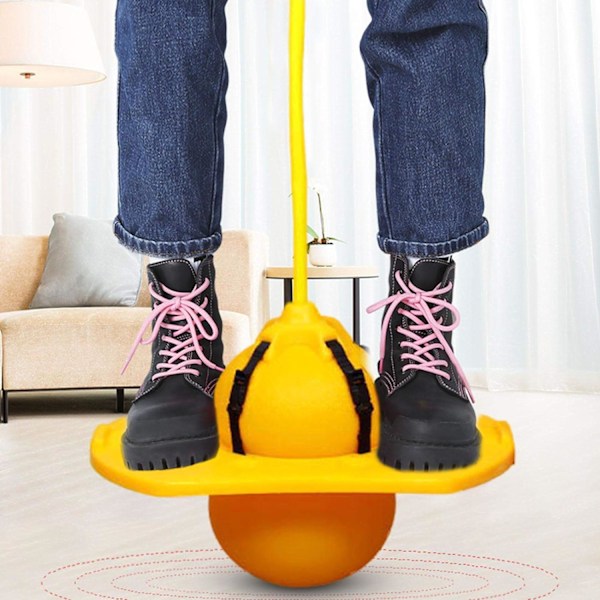 Pogo Stick träningsboll Hoppboll Gummib studsboll studsboll för vuxna barn, 38x66cm