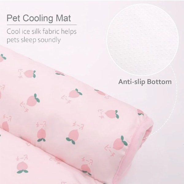 Pet Oasis, Kylkudde i Ice Silk för Små till Mellanstora Hundar, Självkylande Tygmatta med Stilren Design för Inomhus- och Utomhusbruk (23.6*31.4in)