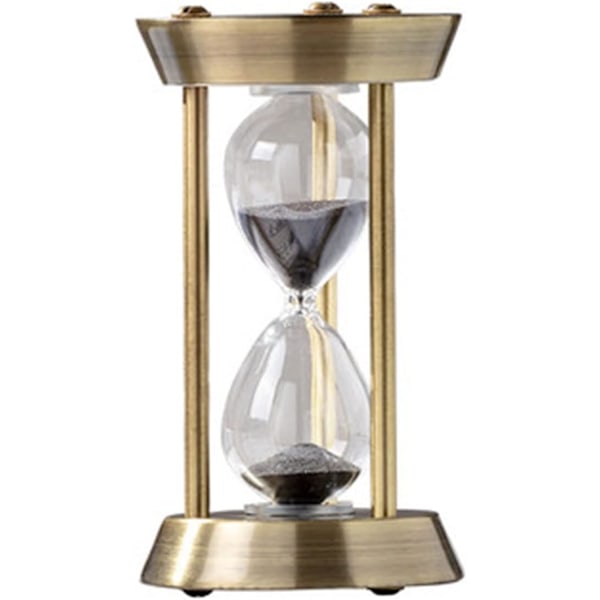 3 minuters metall timglas timer: Liten vit sandklocka, 3 minuters mässings timglas, timglas timglas timer för presenter, spel, kök, dekoration