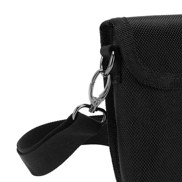 Sling Tool Bag Enkelsidig axelväska för avståndsmätare Digitala smarta mätare Universalväska Svart