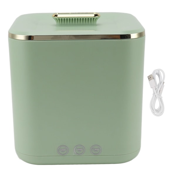Mini tvättmaskin 5L kapacitet säker effektiv 3 hastigheter timing bärbar tvättmaskin för underkläder babykläder strumpor grön