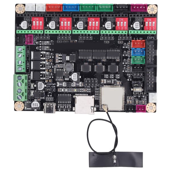 3D-skrivares moderkort ersättningslösning, ESP32 MCU 32-bitars kontrollkort med Bluetooth-modul och Flash-minneschip, stöder Marlin2.0 Firmware