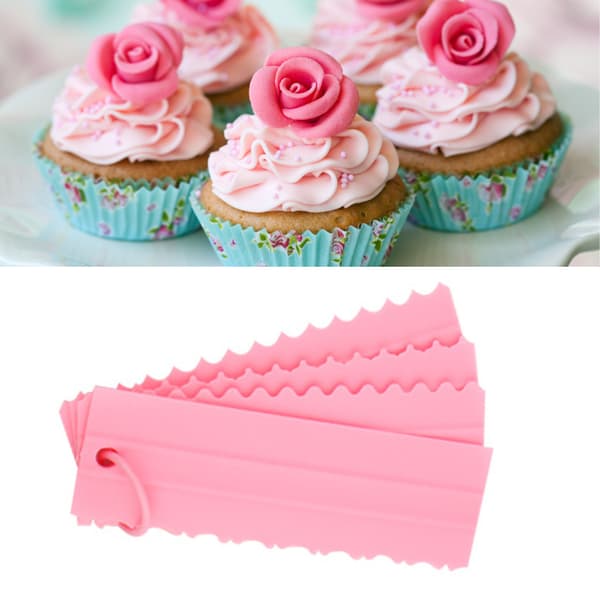 Kakeperfeksjonistenes glede, profesjonell finish smørkrem kakeskrape sett for DIY kake sammen, høykvalitets materiale ABS multifunksjonell baking