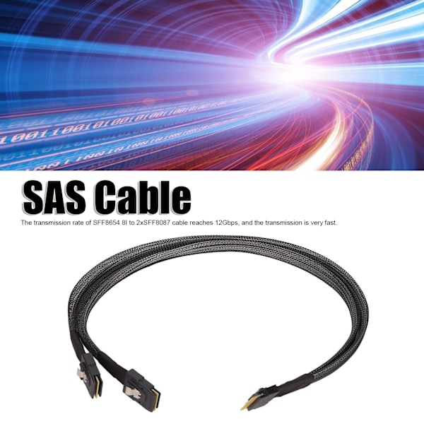 Mini-Sas till Sata Adapterkabel, Kompatibel Med Sas 3.0 Och Backplane, Högdensitets Sas Hd För Dataserver Och Arbetsstation