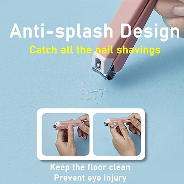 Set, skarpt för tjocka naglar Anti-stänkdesign