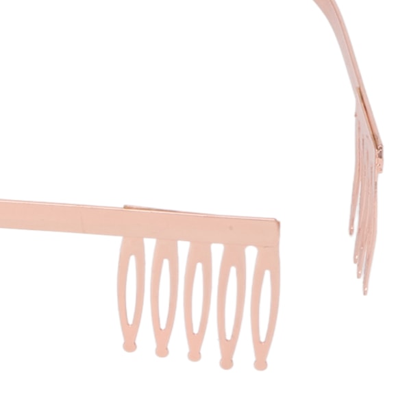 Tiara Diadem Hårband, Glittrande Strass Legering Accessoar För Flickor & Kvinnors Bröllop, Bal, Födelsedag (Guld Ros)