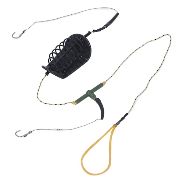 Fiske krok stark kraft bit bur effektiv havsfisk krok med metallsänke för karp 40g / 1.4oz