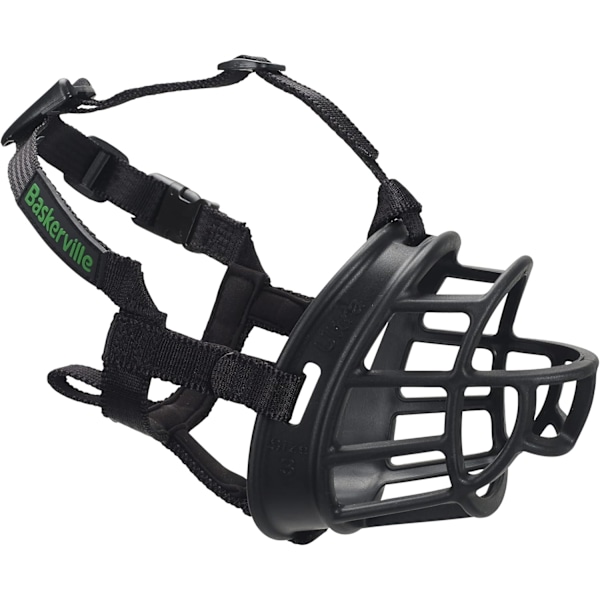 Patententerad Human Design Hundmunkorg, Ergonomisk W-formad Design för Maximal Komfort, Idealisk för Reaktiva Hundar, Förhindrar Bitande, Tuggande & Åtslande,