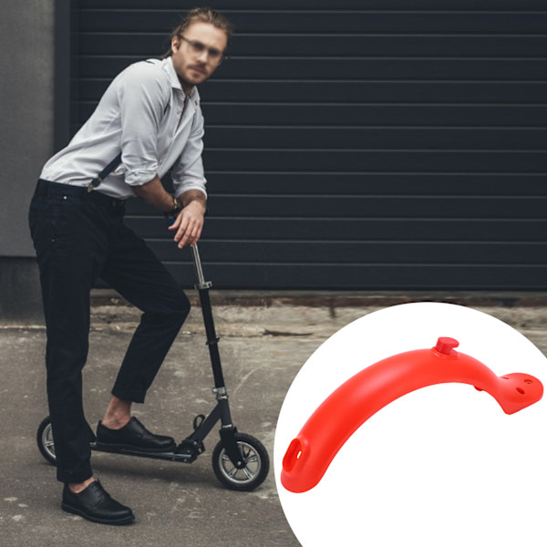 Elektrisk Scooter Bakre Stänkskärm Mugguard med krok och skruvar för Xiaomi Mijia M365 Tillbehör Röd