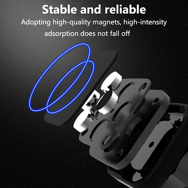 Superstark magnetisk hållare, 360-graders flexibel rotation, ultimat handsfree-upplevelse för de flesta smartphones, kolfiberförstärkt plast
