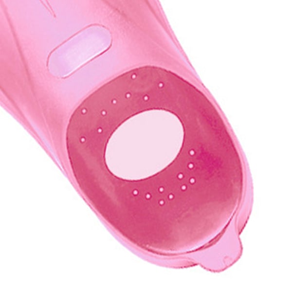 1 par simträning fenor för barn simfenor lär simutrustning för pojkar flickor rosa vit XXXXS(30‑31)