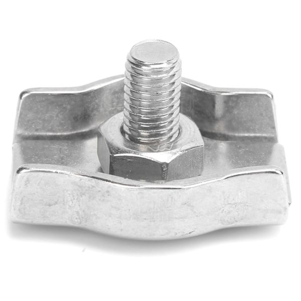 5PCS Repklämma Simplex Rostfritt Stål Marin Hårdvara Fixering för Skogsbruksmaskiner 10mm/0.39in