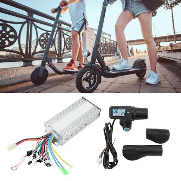 36V 48V 1000W Elektrisk Cykelmotor Borstlös Controller 805 LCD-Panel Split Gasreglage för 22,5 mm Handtag