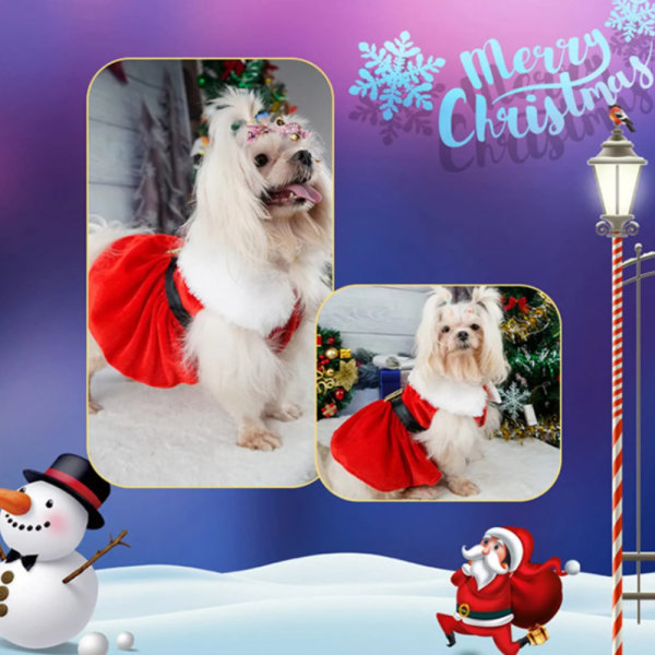 Pet Julkläder Pet Santa Claus Classic Dog Christmas