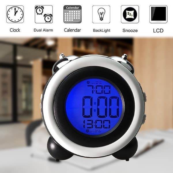LCD-display elektronisk klocka sovrum vardagsrum Klocka digital klocka stor klocka väckarklocka studentklocka generation