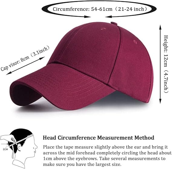 Baseballkasket, Trucker Cap Snapback Hat til Sport Hip Pop Golf - M