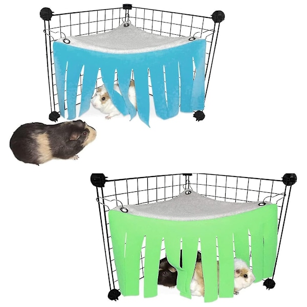 Gömställe för marsvin, perfekt för hörn Fleece Forest mångsidig användning, andningsbart Crystal Fleece mjukt och slitstarkt tyg för små djur, Convert