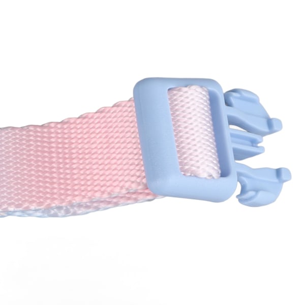 Fashionabelt Färgglatt Hundhalsband Justerbart Hundhalsband Slitstarkt Bekvämt Polyester Djurhalsband för Utomhusdekoration Rosa Blå