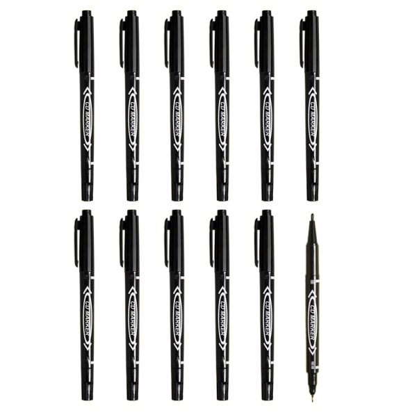 12Pack Marker Pen - Filtpennor Ritpennor Dubbla borstpennor
