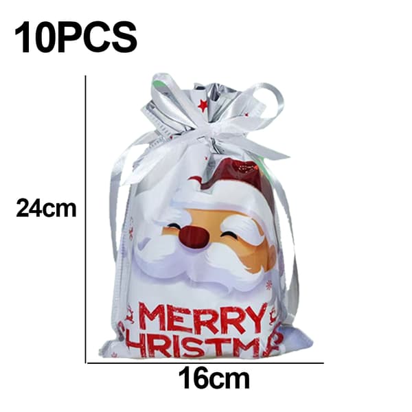 Julklappspåse för presenter Plast Godisväska style3