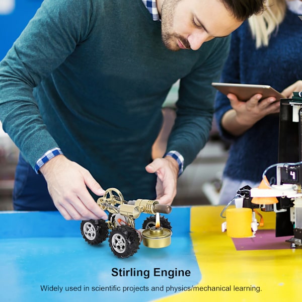 Stirlingmotormodell Miniatyrbilmotor Pedagogisk Fysik Vetenskapsexperiment Leksakspresenter