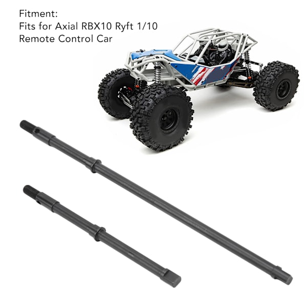 2 st Portal Stub Axle Drive Gear Shaft 166mm 100mm Stål RC Bil Portal Axle för Axial RBX10 Ryft 1/10 Fjärrstyrd Bil