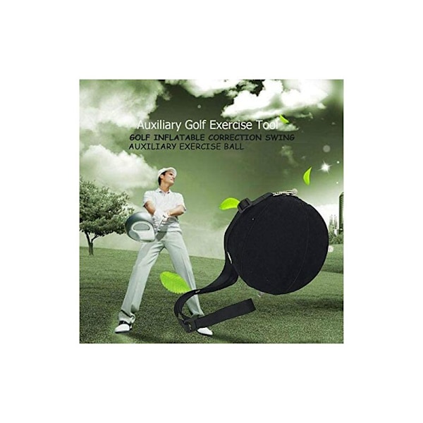 Justerbart golfträningshjälpmedel, Smart Ball Swing Trainer för korrekt hållning &amp; impact i golf, träningsutrustning med uppblåsbar tub &amp; snodd