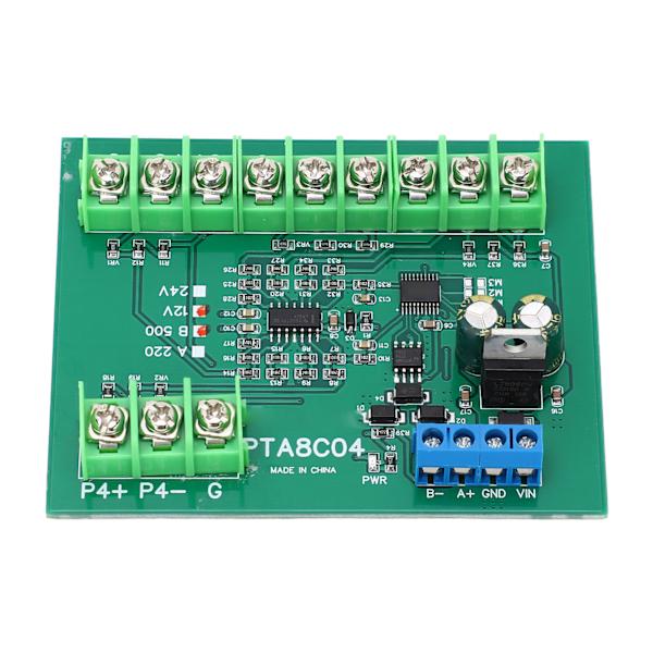 4-kanals PT100 RTD RS485 Temperatursensorbräda Temp-insamlingsmodul Resistansuppsamlare B500 -40-500℃ DC12V