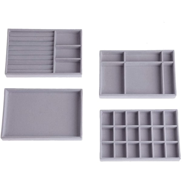 Smyckesfack Organizer, Stapelbar Smyckesfack Set