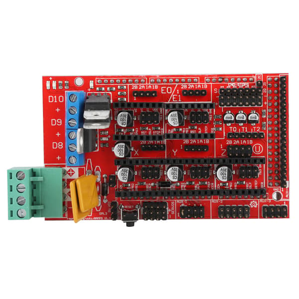 DIY Kit til 3D Printer Controller, RAMPS 1.4 med A4988 Stepper Motor Driver MEGA2560 R3 Board Køleplade Modulært Design Bootloader Funktionalitet