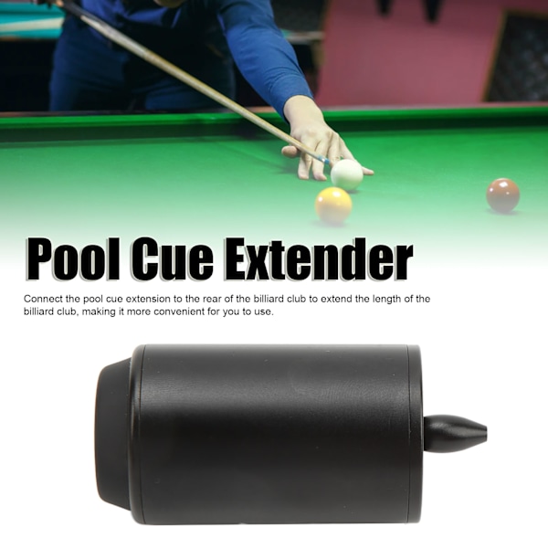 Biljardpool Cue Extension Aluminiumlegering Pool Cue Stick Extender för övningsträning 2 tum