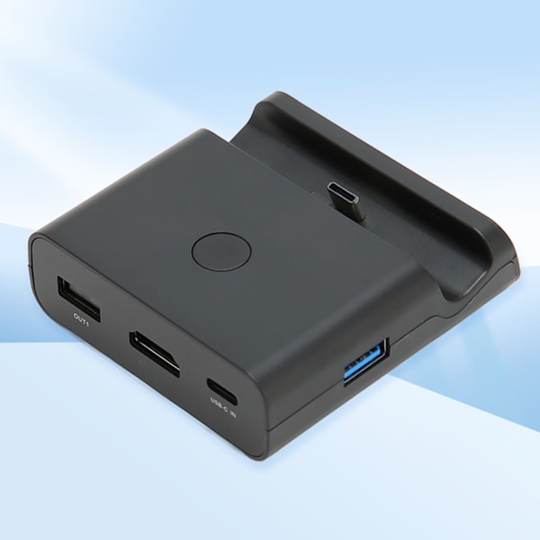 Kompakt Dockningsstation, Utökade Funktioner för Nintendo Switch med 1080P Videoutgång, Flera Portar för Enkel Anslutning, Portabel Design för