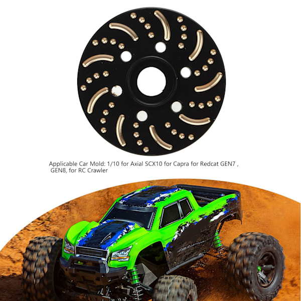 Mässing Hjulvikter Mässing 6 Håls Hjul Hex Nav Adapter Vikt för 1.9in 2.2in Beadlock Hjulfälg 22mm