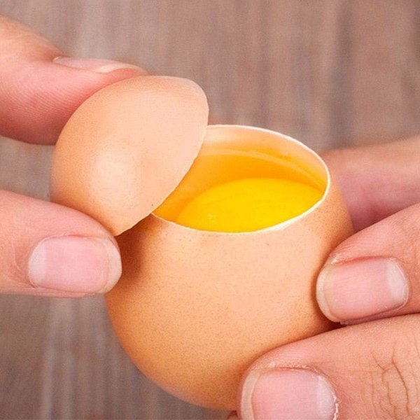 Mångsidig Äggknäckare, Äggöppnare i Rostfritt Stål, Äggskalskniv, Köksredskap, Kraftig Kniv, Perfekt Cirkel, Lätt att Rengöra, Hygienisk,