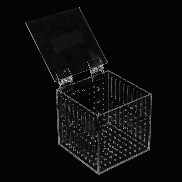 Akryl magnetisk akvarium fisk avel isoleringsbox för baby fisk kläckeri inkubator bur