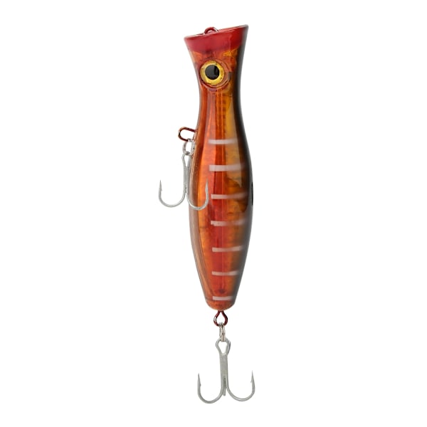 13cm Konstgjord 3D Ögon Fiskbete Havs Färskvatten Fiskebeten med Krokar (Svart & Orange)