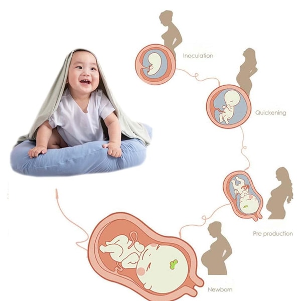 Babynest Kudde Ergonomisk Mjuk Beröring Hudvänlig Hållbar Lätt Att Rengöra Babylounge Kudde för Pojkar Flickor