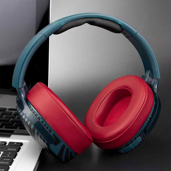 Bluetooth Headset Sett Svamp Øreklokker Bomull Øreklokker Hodetelefontilbehør red