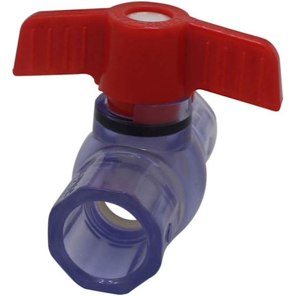 PVC-kulventil 20 25 32 40 50 63mm påklistrad ventil sfärisk kulventil boll simbassäng kulventil (innerdiameter 32mm)