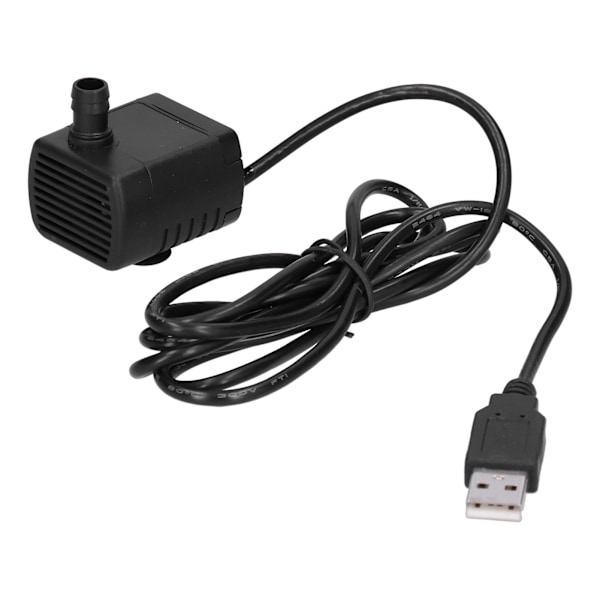 Vattenpump USB-kontakt Akvarium Mikro Cirkulationsenhet med Sugkopp DC5V 120L/H 50cm Lyft