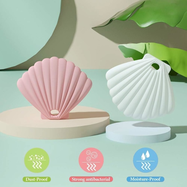 Godishållare Återskapad, Mini Snäckskal i Plast för Bröllopsdekorationer, Lägg till Charm till Din Speciella Dag, 17 * 14cm, 2 Set