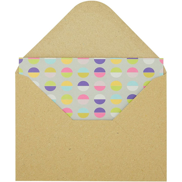 4x6 Kraftpapper Kuvert för Babyshower, Födelsedagsfest, Bröllopsinbjudningar (4,6 X 6,3 Tum 50-pack)