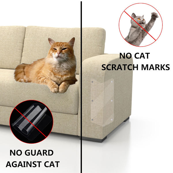 2-pack hushåll undviker fångstmembran 45 x 15 cm/17,71'' x 5,9'' kattklösbräda, möbelskydd, kattklösbräda, stoppar klösning