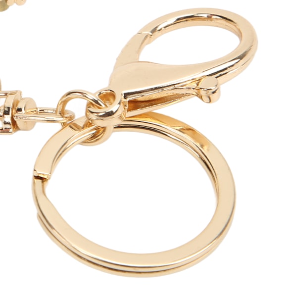 Rhinestone Nyckelring Krona Form Blank Nyckelring för Bil Hänge Väska Prydnad Blå