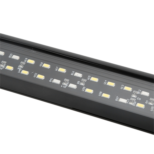 Akvarium LED-lampa Vattentät Justerbar Längd Akvarieljus med Fäste för Färskvattentankar 100‑240VEU-kontakt