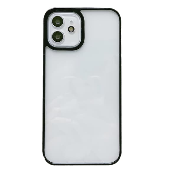 iPhone-puskurikotelo - Läpinäkyvä, musta väri iPhone 13 Prolle