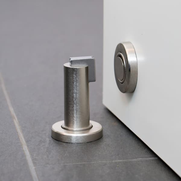 Magnetisk dørstopper MS010 i rustfrit stål-look Dørstopper