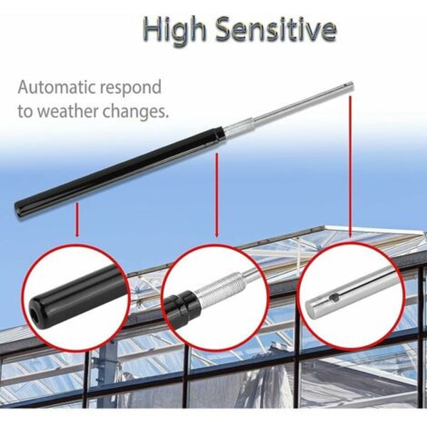 Högkänslig växthuscylinder Automatisk växthuscylinder Enkla eller dubbla fjädrar för automatiska fönsteröppnare Tillbehör (Tillbehör)