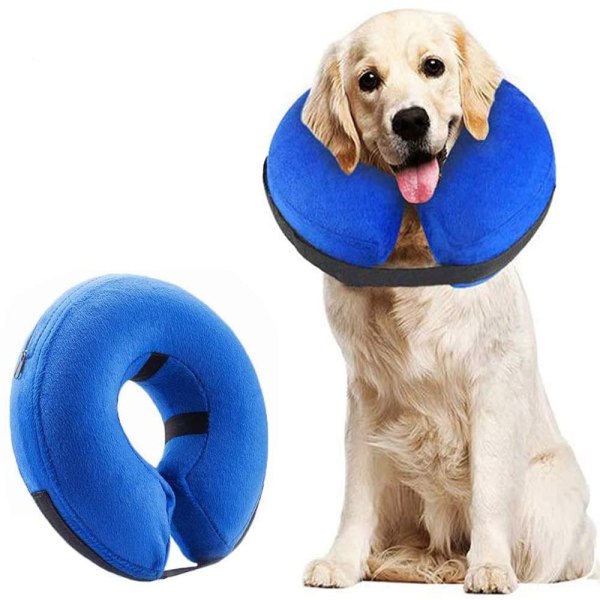 Halsband Dog Protective Dog Collar Uppblåsbart för Pet Protective